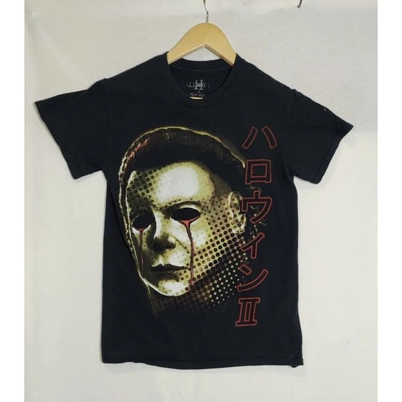 Michael Myers Black T-Shirt Size Sz Small Halloween movie‎ cotton tee - Picture 3 of 8